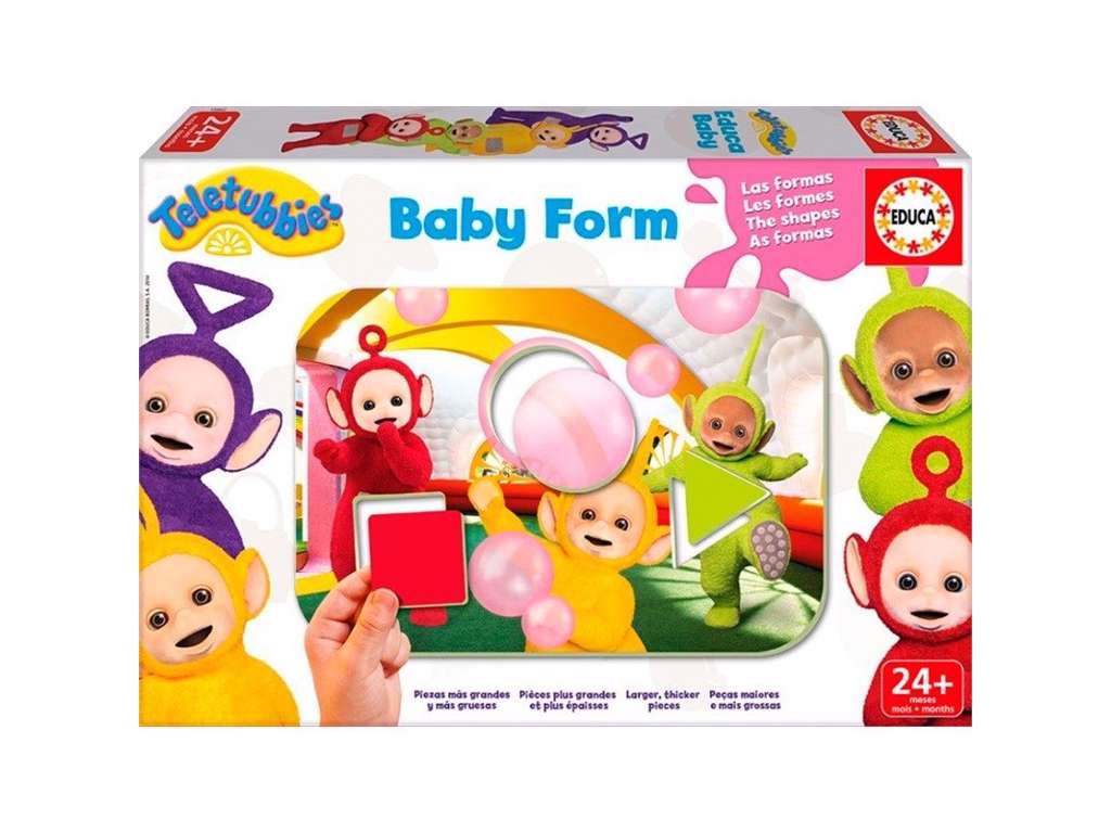 Teletubbies puslespil baby former 3 brikker