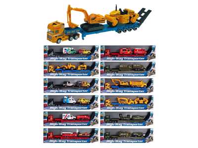 Lastbil med 2 køretøjer fra Speedcar