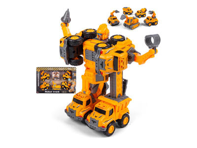 Transformer arbejdsbil/robot med pulleback funktion