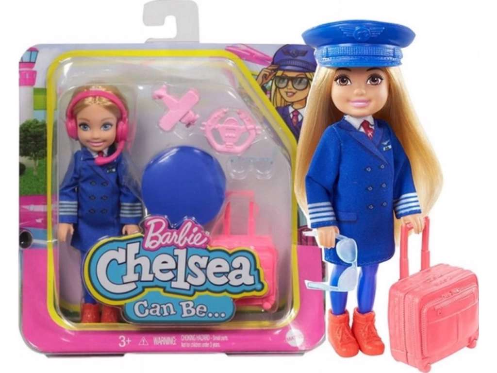 Barbie Chelsea Can Be Anything Pilot Doll
