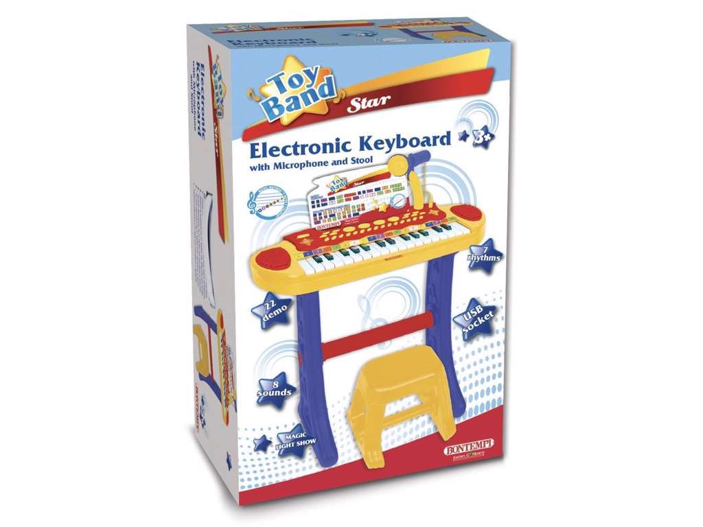 Elektronisk Keyboard med stol fra Bontempi