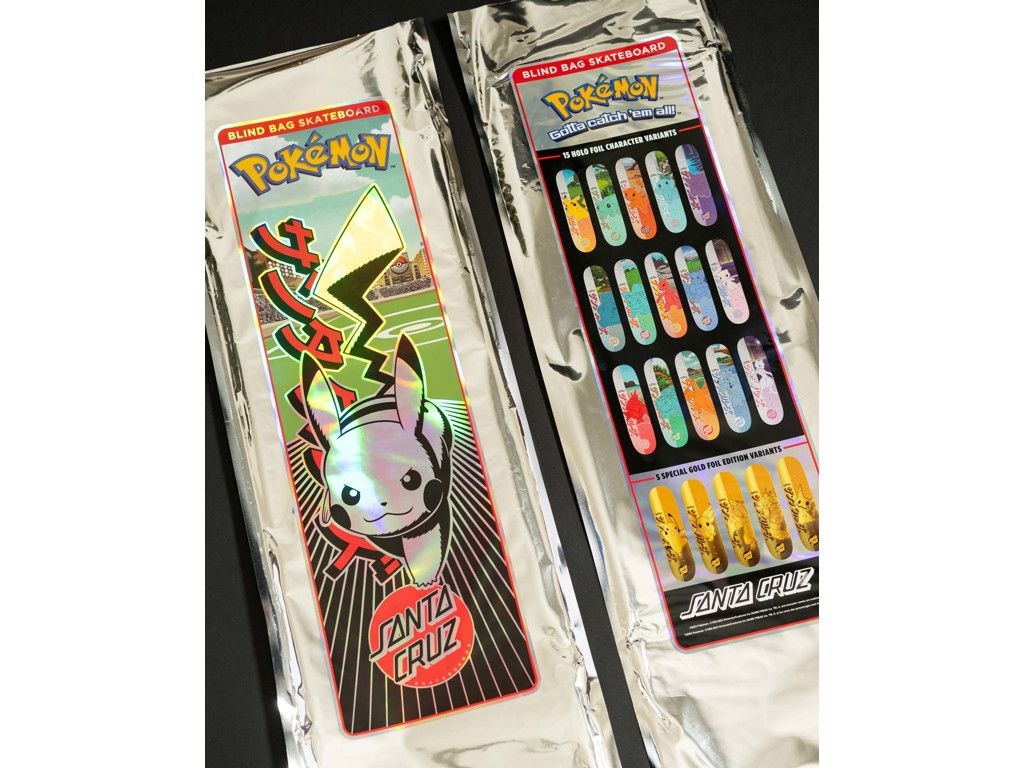 Santa Cruz X Pokémon Skateboard deck