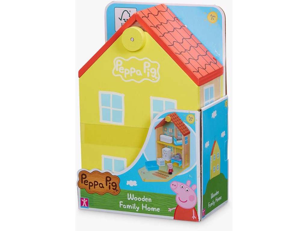 Gurli Gris familie hus i træ med figur