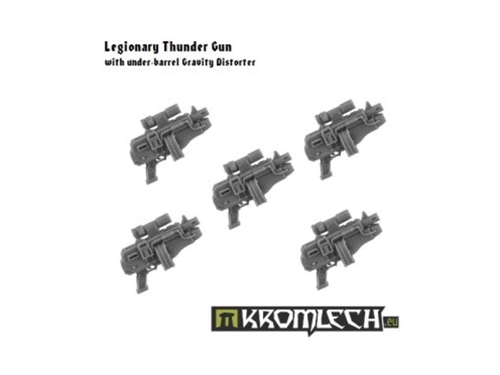 Legionary Thunder Gun with Under-Barrel Gravity Distorter (5) til rollespilsfigurer fra Kromlech
