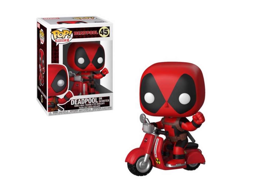 Deadpool POP! Rides vinyl figur af Deadpool & Scooter på 9 cm