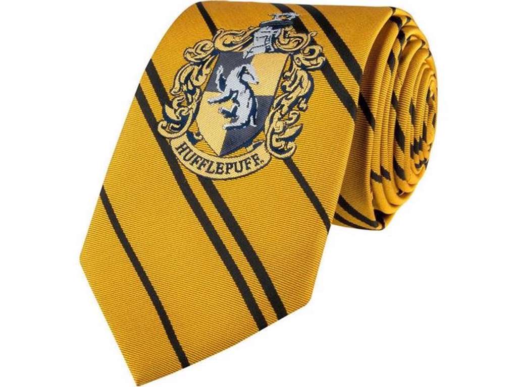 Vævet slips Hufflepuff til voksne Harry potter fra Cinereplicas