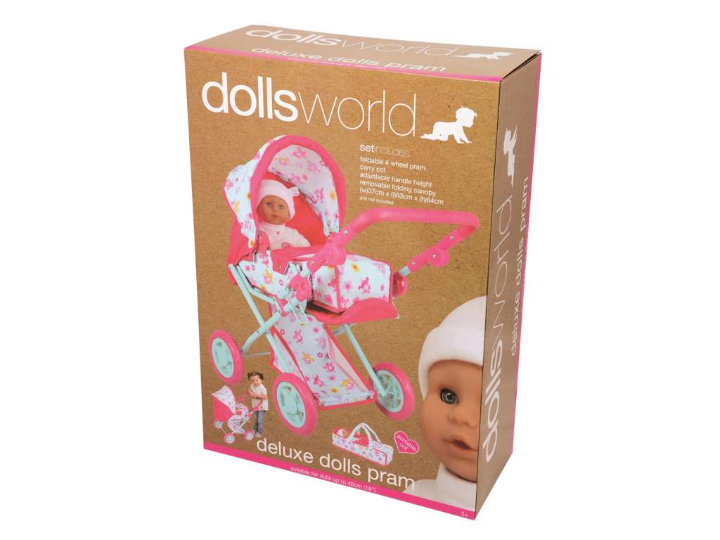 Dukkevogn med babylift fra Dolls World