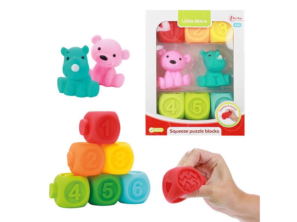 LITTLE STARS Baby byggeklodser og dyr