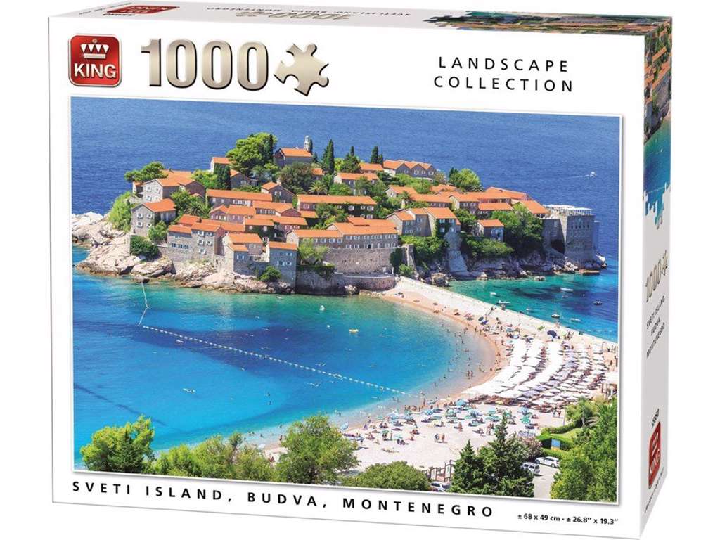 Sveti Island, Budva, Montenegro puslespil på 1000 brikker fra King