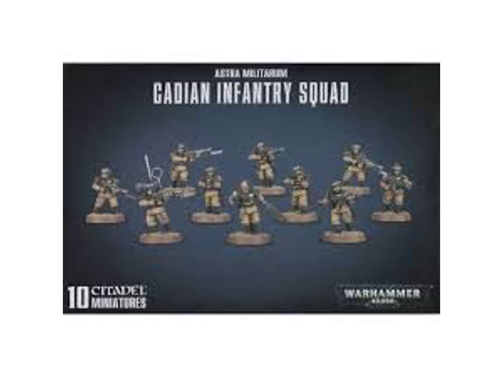 Warhammer 40K Astra Militarum Cadian Infantry squad - Figursæt