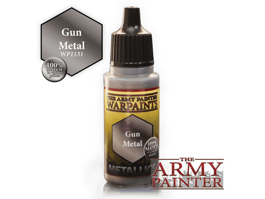 Gun Metal Warpaint Metallics - The Army Painter metallic maling til figurer
