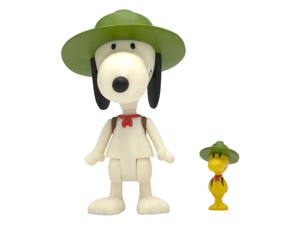 Peanuts ReAction Wave 3 Beagle Scout Snoopy actionfigur på 10 cm