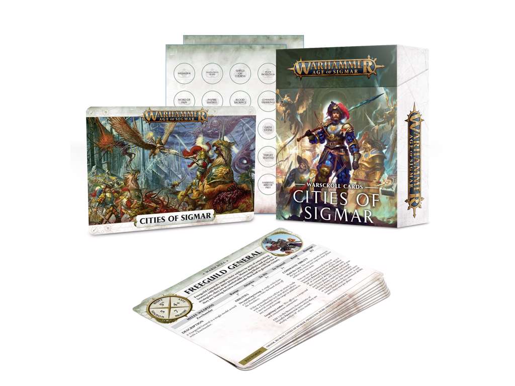 Warscroll cards Cities of Sigmar