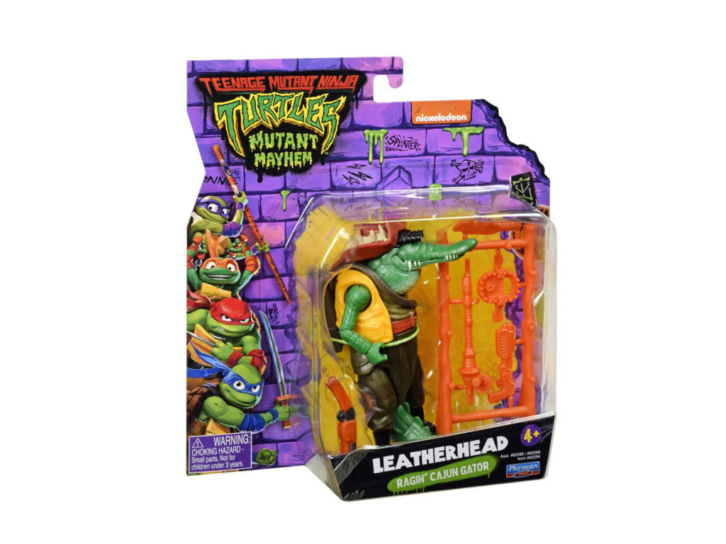 Turtles Mutant Mayhem Basic actionfigur af Leatherhead