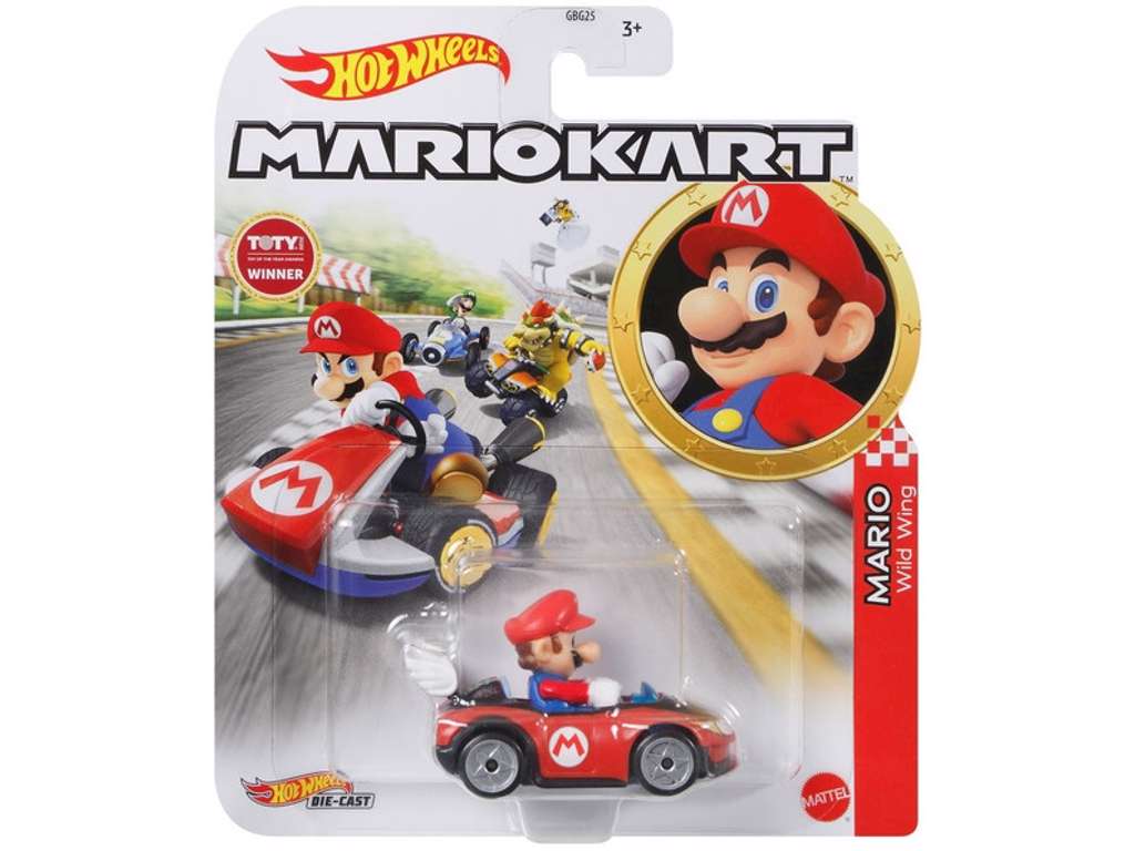 Hot Wheels Mario Kart Mario Wild Wing bil