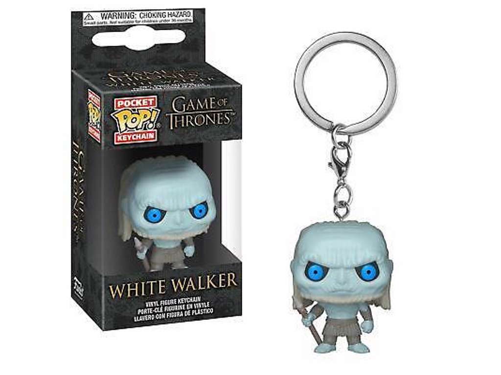 Game of Thrones Pocket POP! vinyl nøglering med White Walker på 4 cm