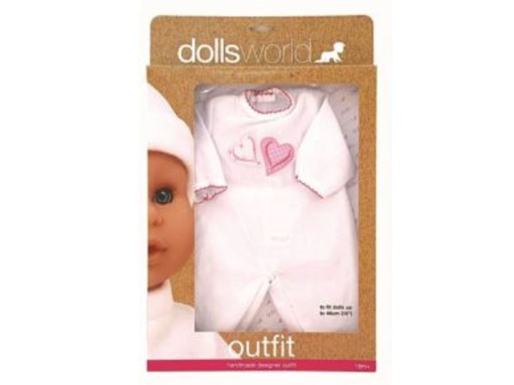 Dukketøj Sparkedragt op til 46 cm fra Dollsworld - 006