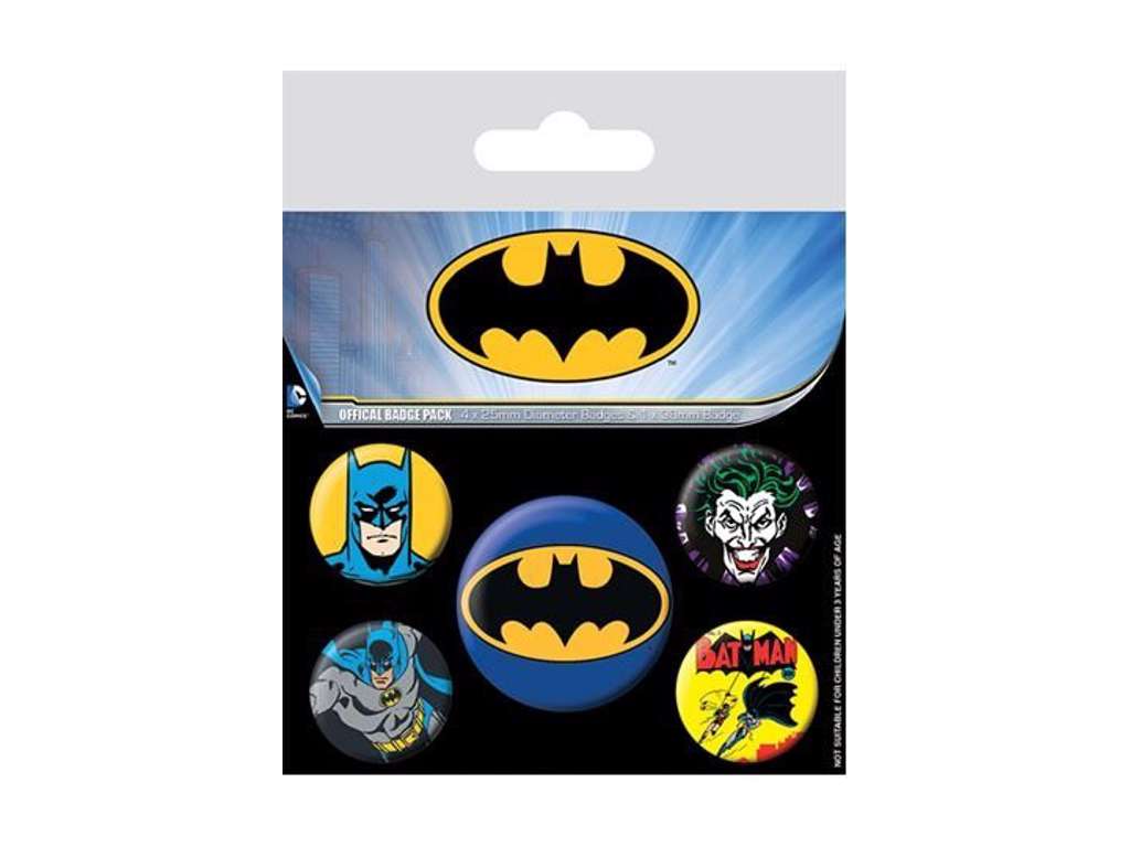 Batman 5-pak badges