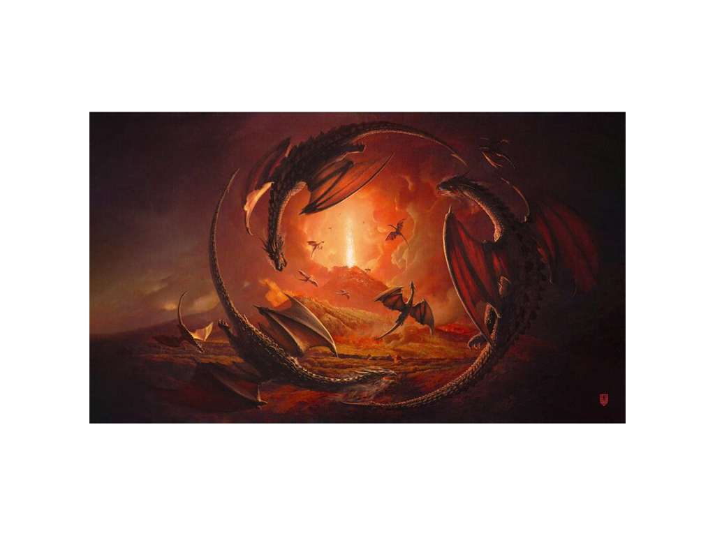 Magic the Gathering Playmat - Kraken Wargames: Dragon Swarm