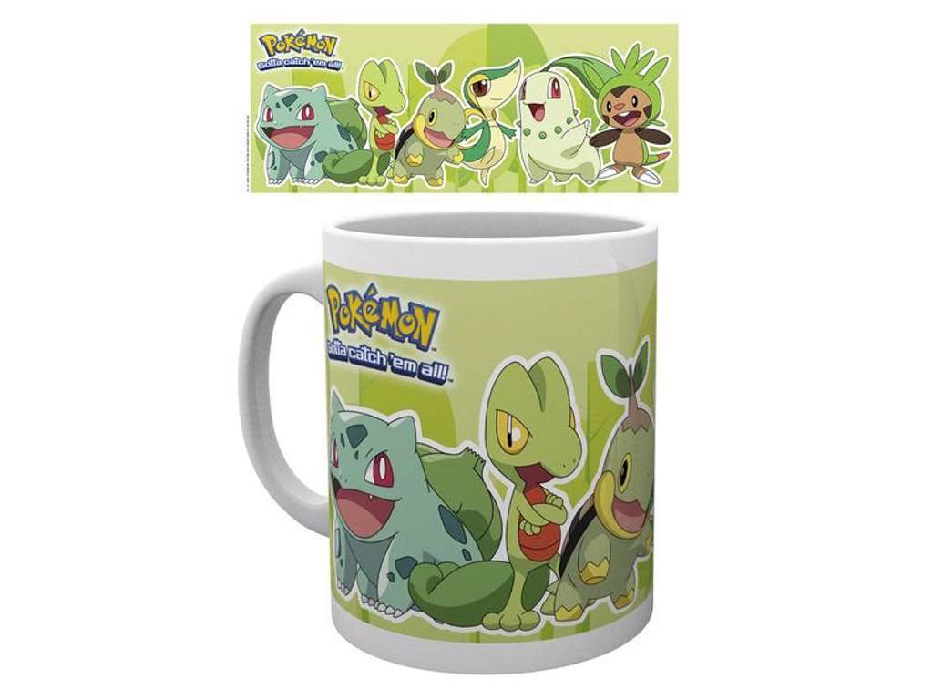 Pokémon krus med græs pokemons