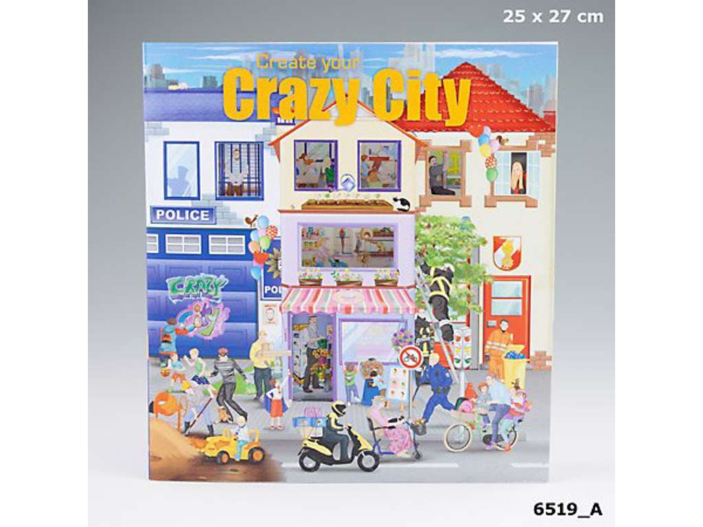 Crazy City klistermærkebog