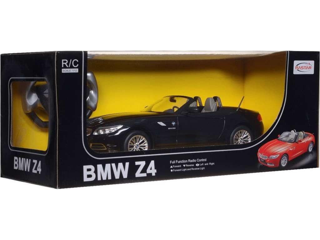 Fjernstyret 1:12 BMW Z4 i sort fra Rastar