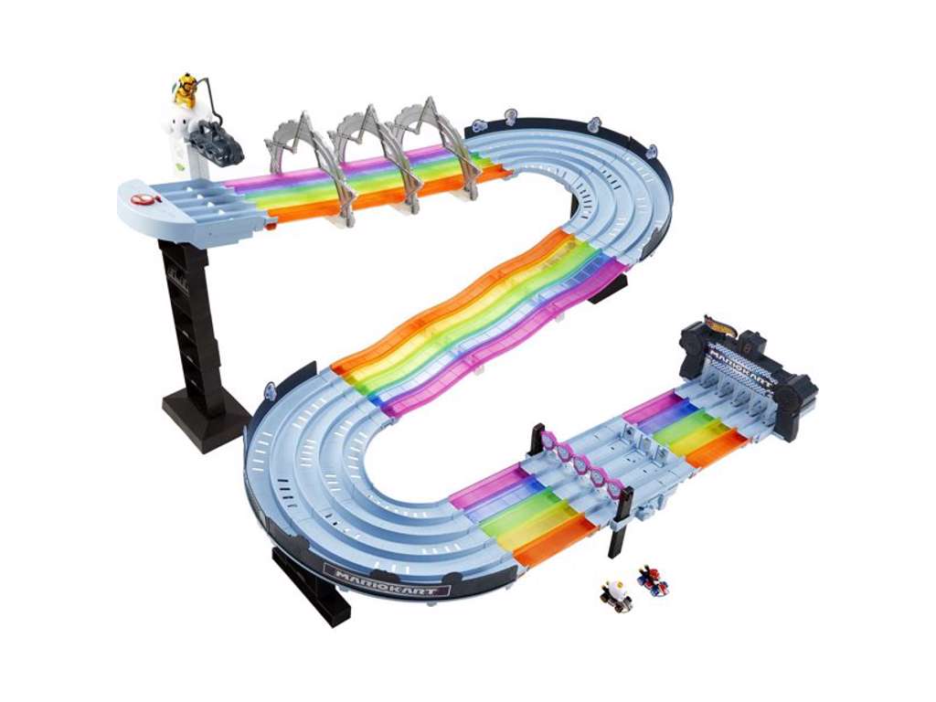 Hot Wheels Mario Kart Rainbow Road racerbane