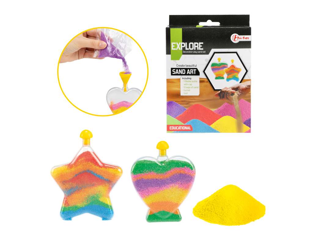 EXPLORE Set deco sand w bottle