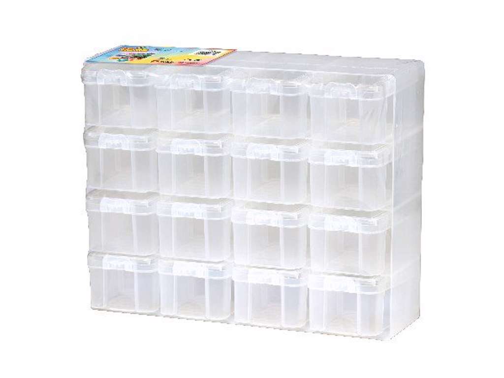 Hama opbevarings æske med 16 rum - 6760