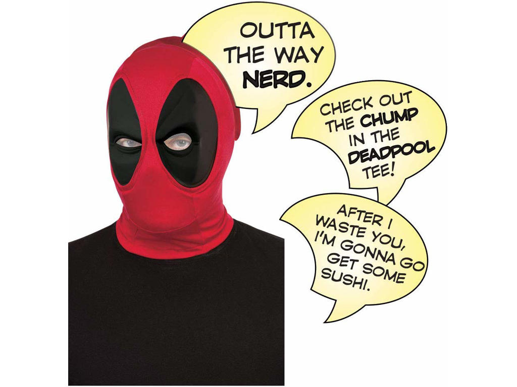 Deadpool Deluxe Maske & Talebobel sæt