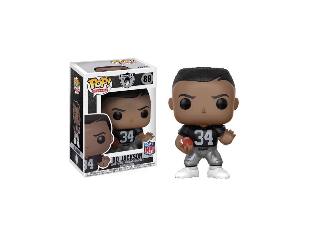 NFL POP! vinyl figur af Bo Jackson (Oakland Raiders) på 9 cm