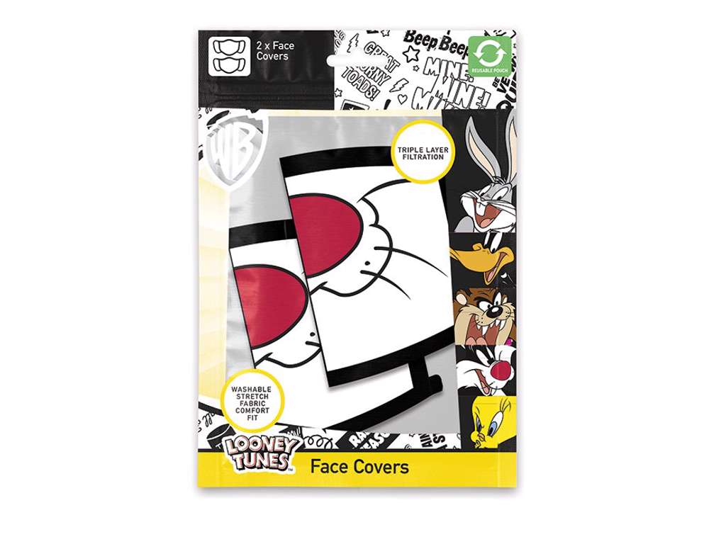 Sylvester ansigtsmaske - 2-pak (Mundbind)