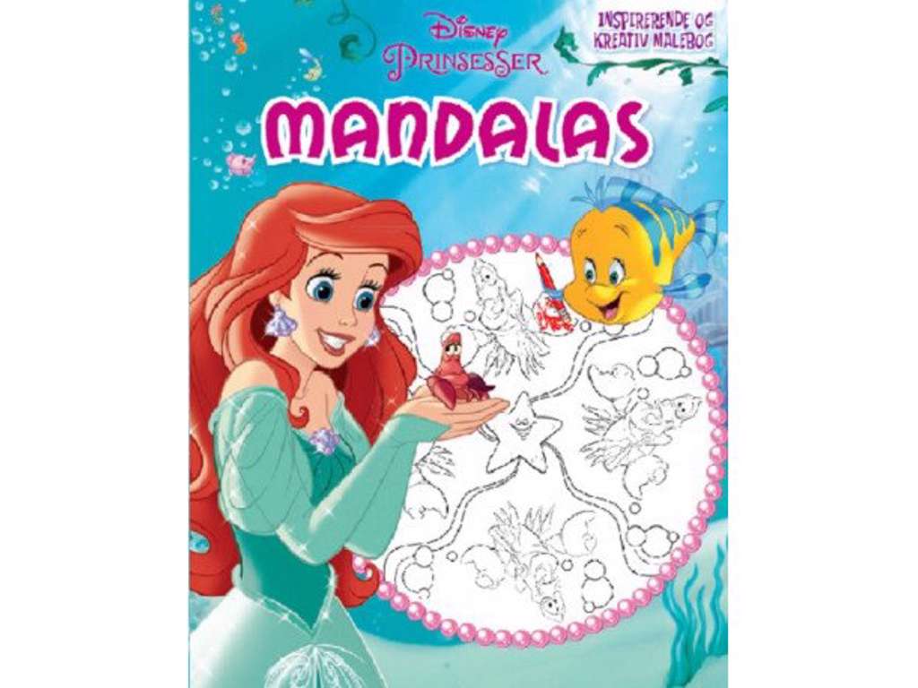 Disney Prinsesser Den lille Havfrue mandalas - malebog