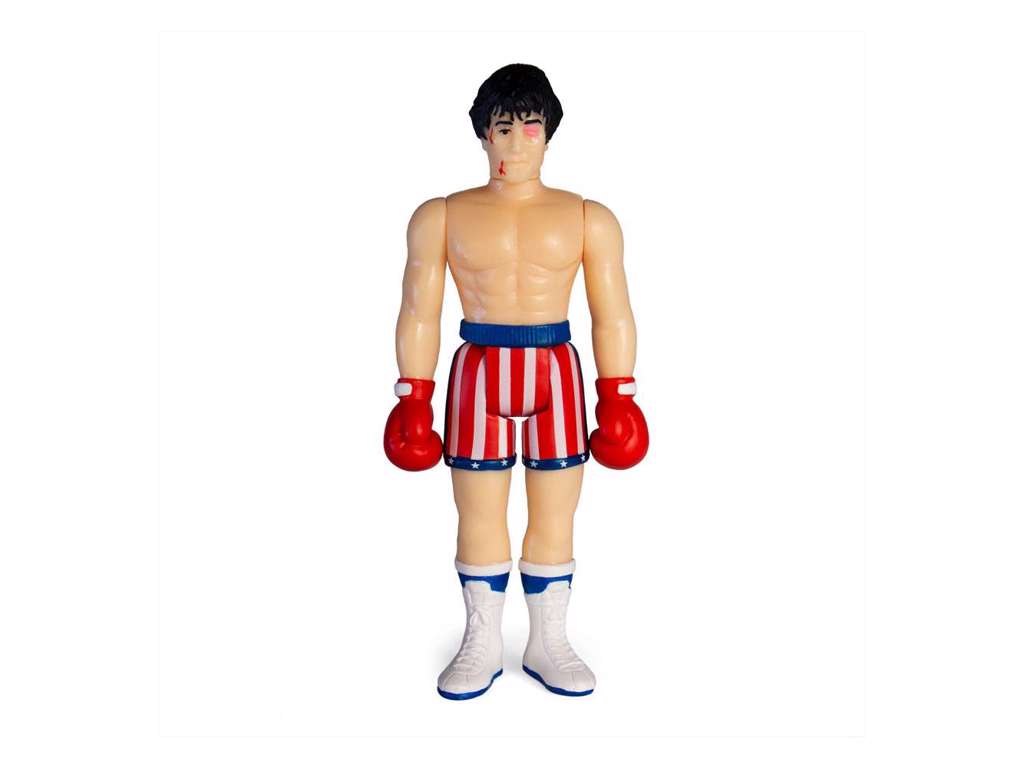 Rocky 4 ReAction Rocky (Beat-Up) actionfigur på 10 cm