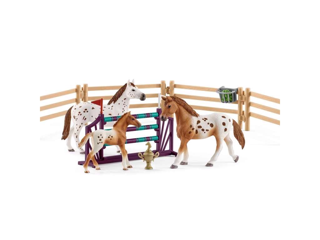 Appaloosa træning og turneringssæt fra Schleich - 42433