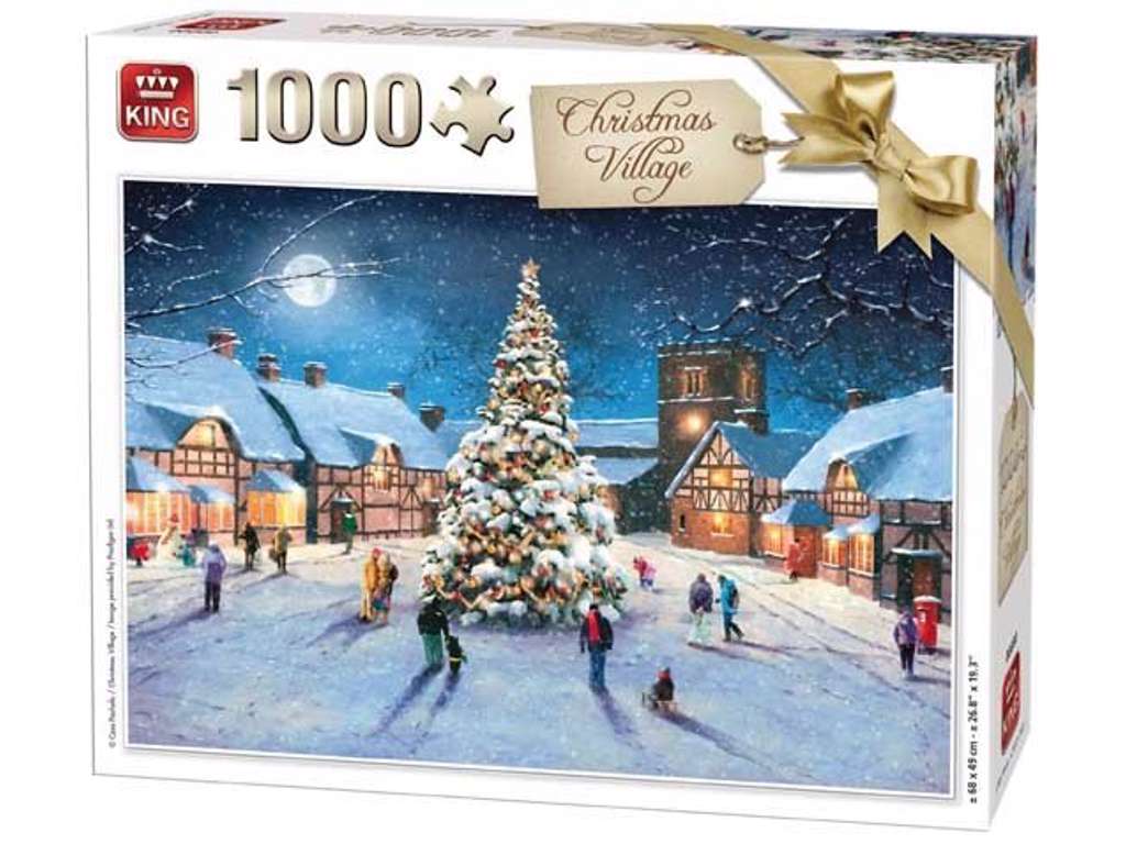 Jul i Landsbyen puslespil på 1000 brikker fra King