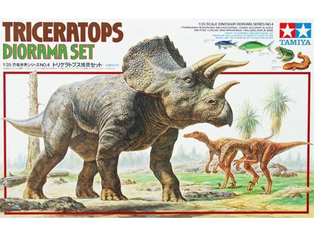 Triceratops diorama byggesæt 1:35 fra Tamiya