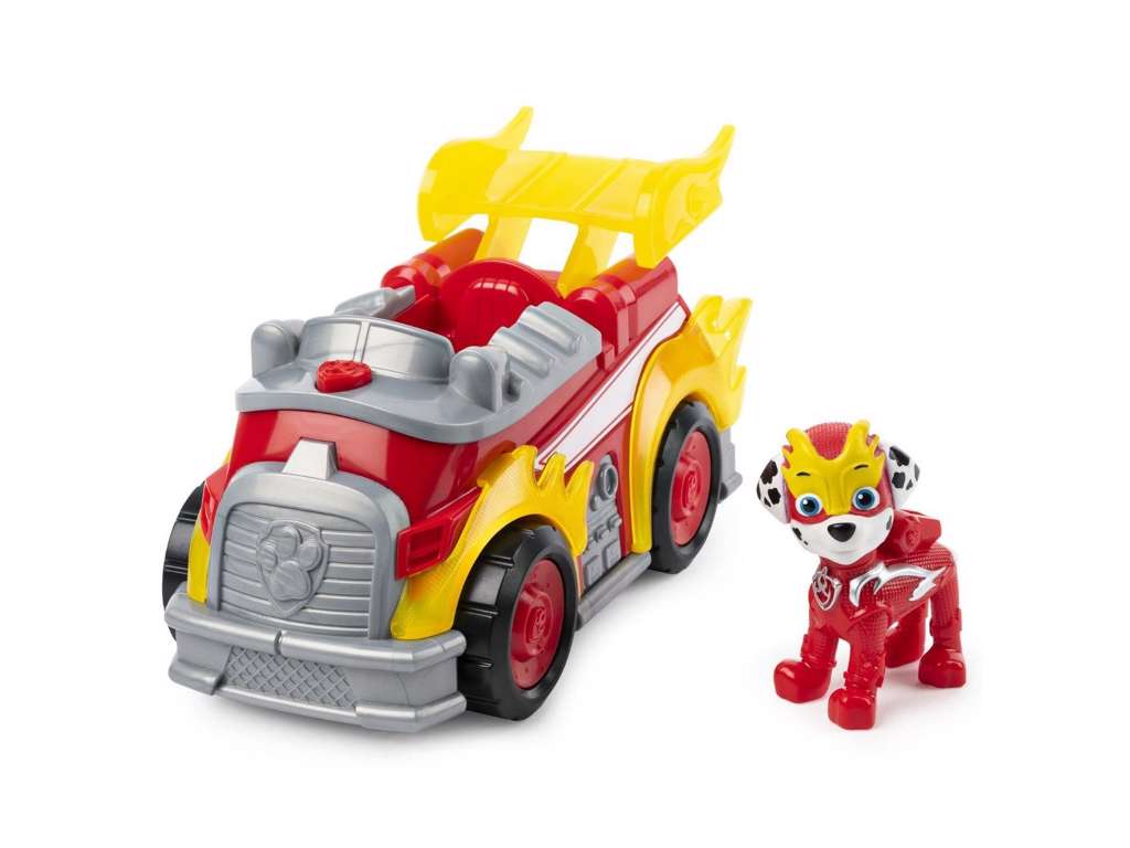 Paw Patrol Mighty Pups Super Paws Deluxe bil - Marshall