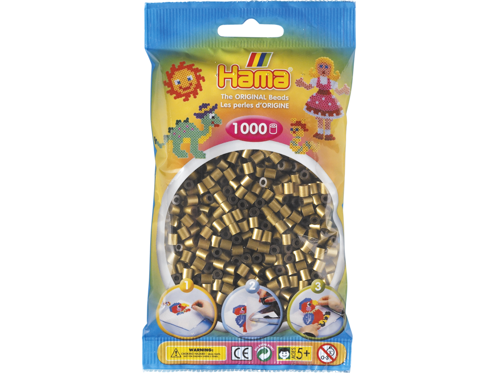 1000stk. Hama Midi bronze 207-63