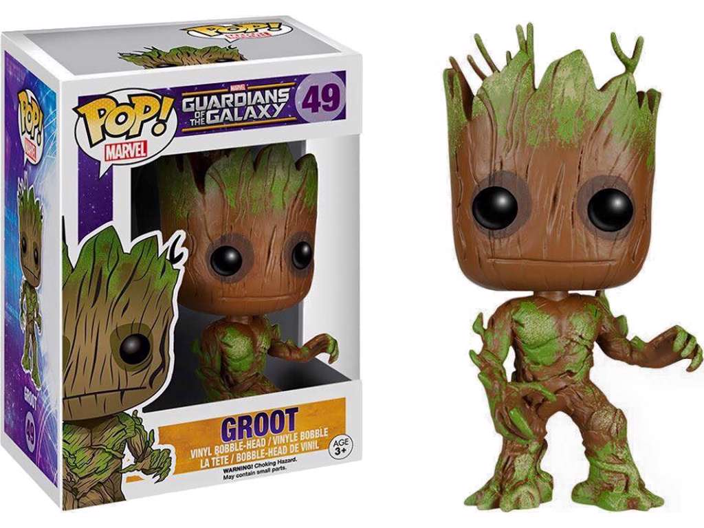 Guardians Of The Galaxy POP! Vinyl Figur Groot med planter 10 cm