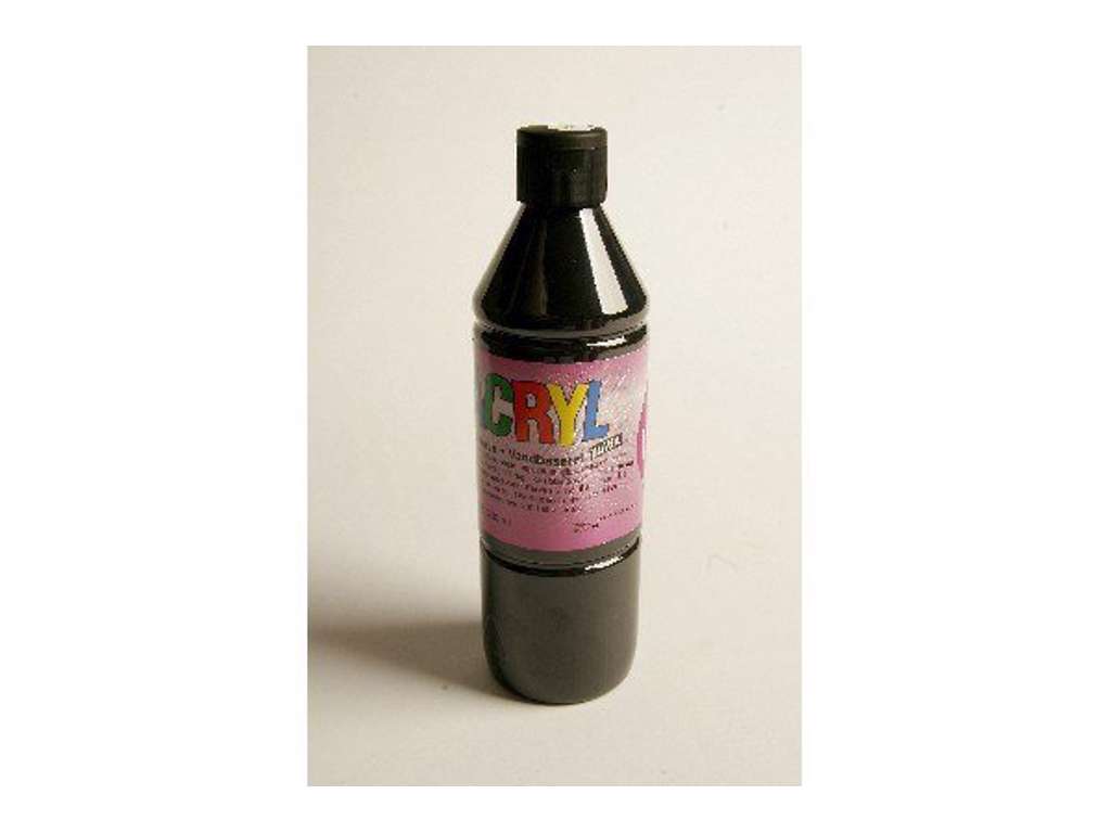 Blank acryl maling - sort - 500 ml