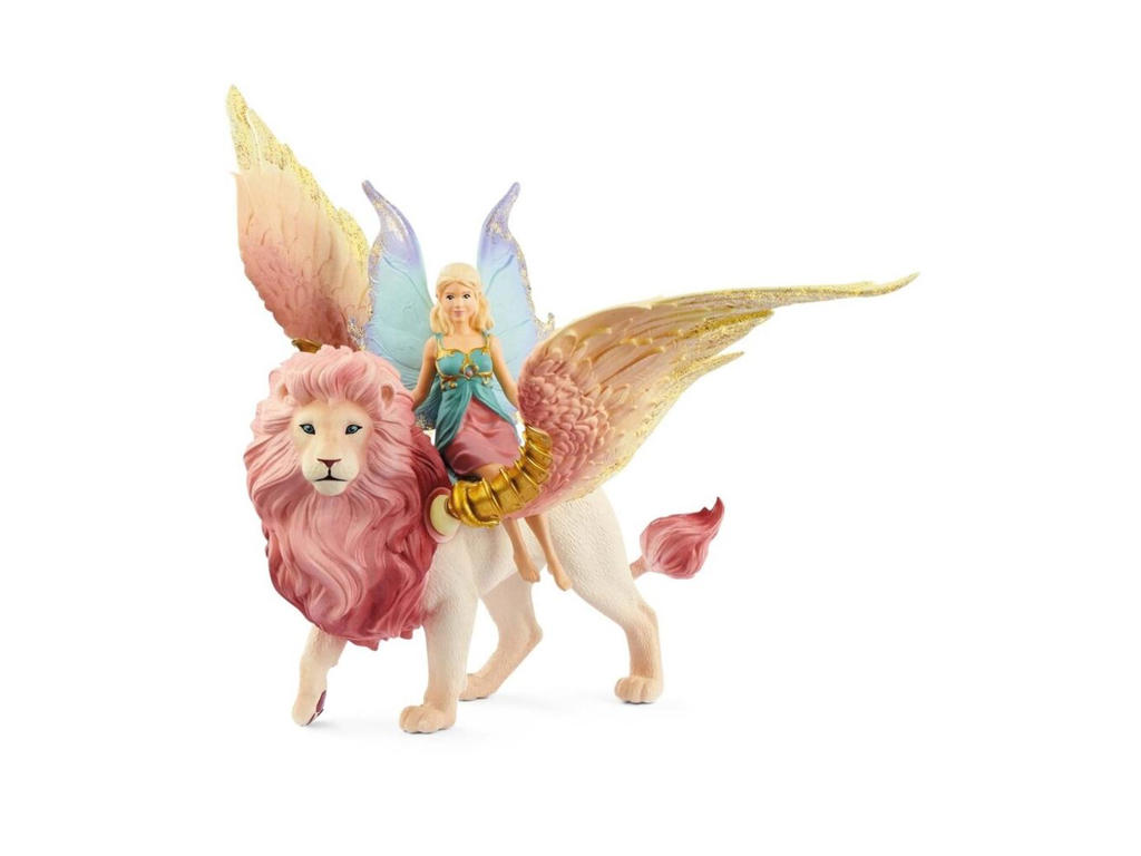 Schleich Bayala fe på flyvende løve - 70714