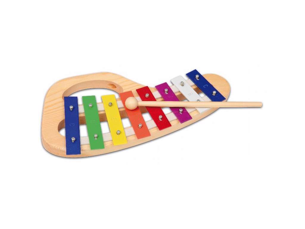 Xylofon i træ og metal på 31 x 3 x 15 cm fra Bontempi