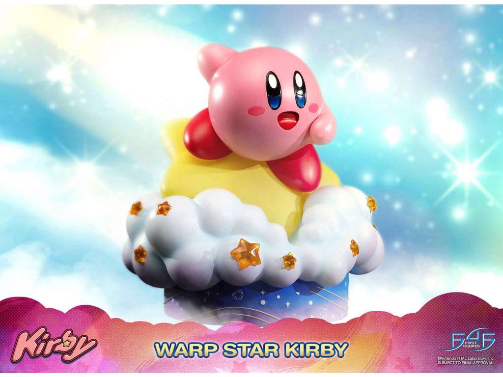 Kirby Warp Star Kirby statue på 30 cm