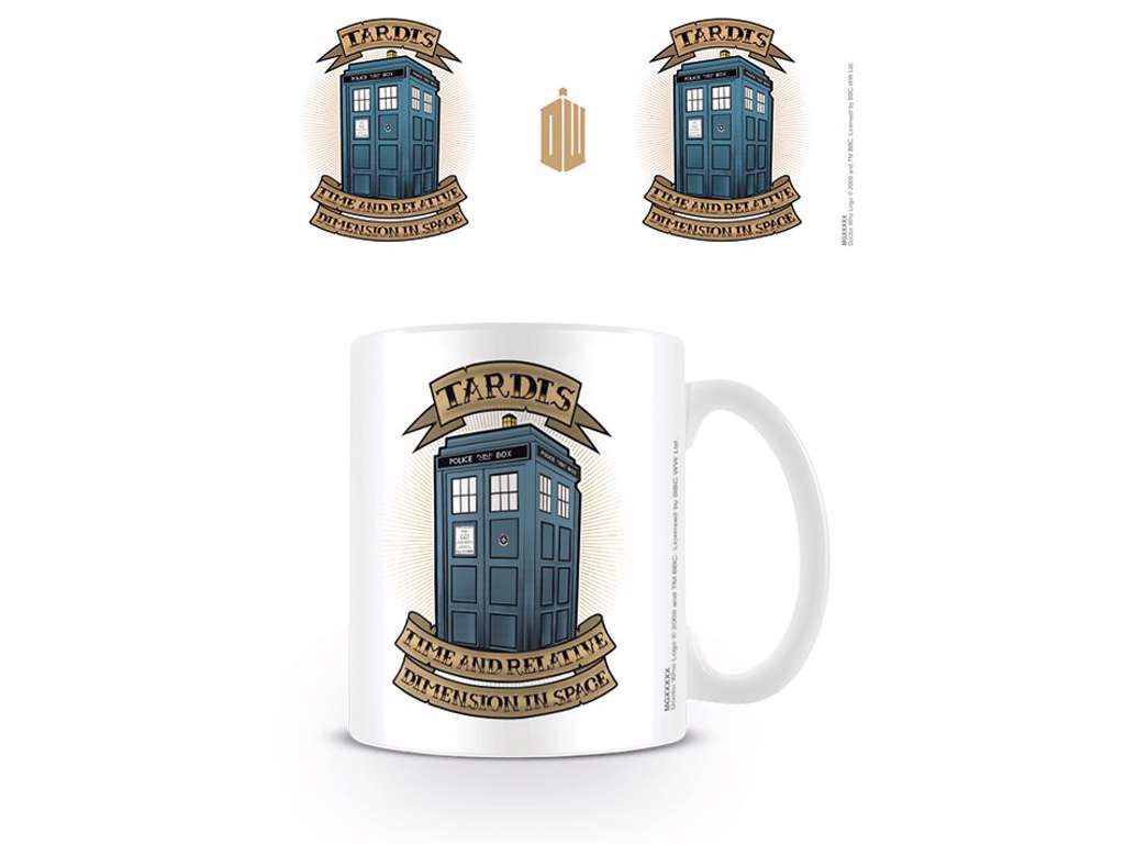 Doctor Who kop Tardis Tattoo