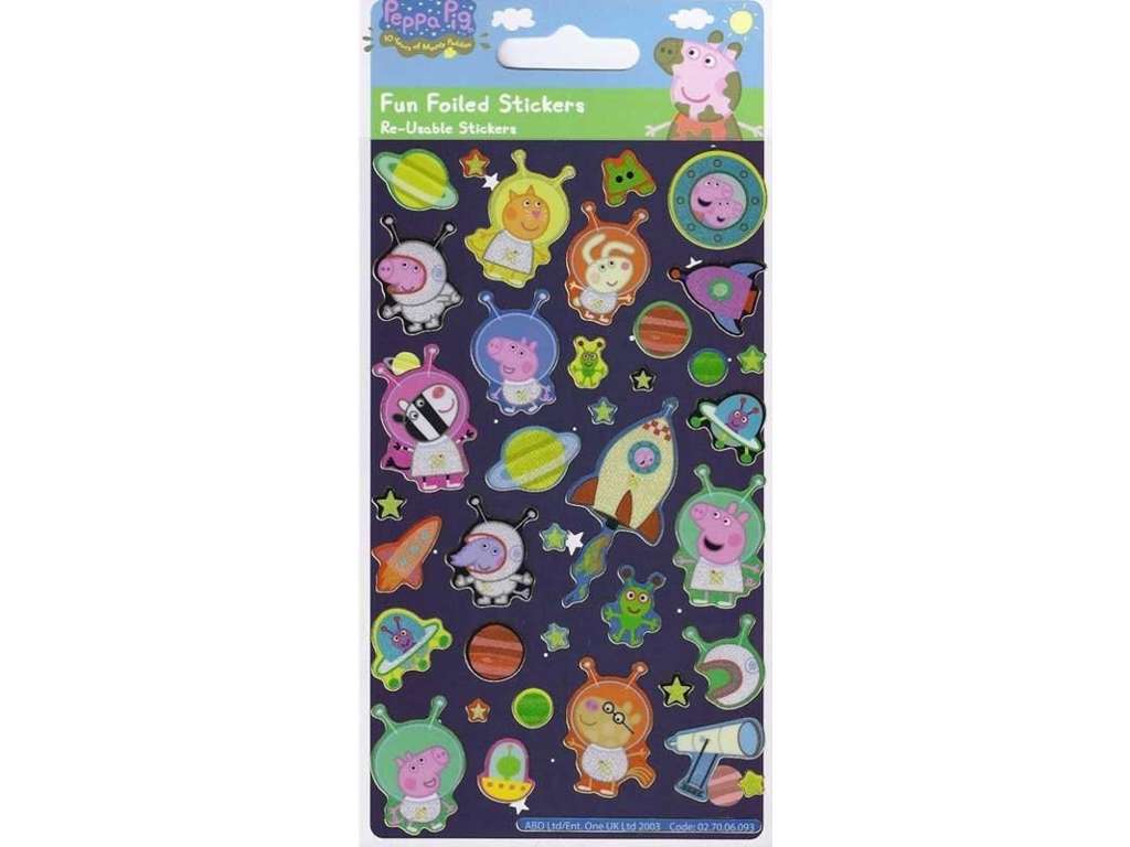 Gurli Gris i rummet klistermærker – genanvendelige