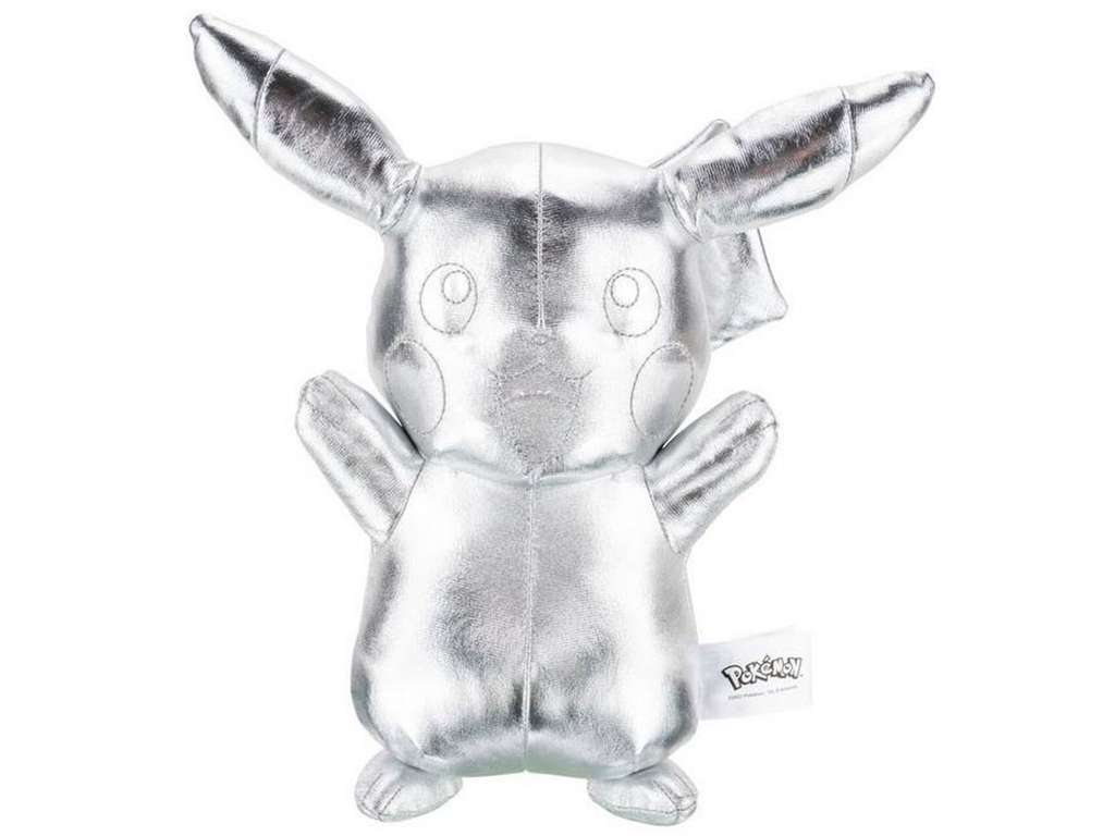 Silver chrome Pikachu bamse fra Pokémon