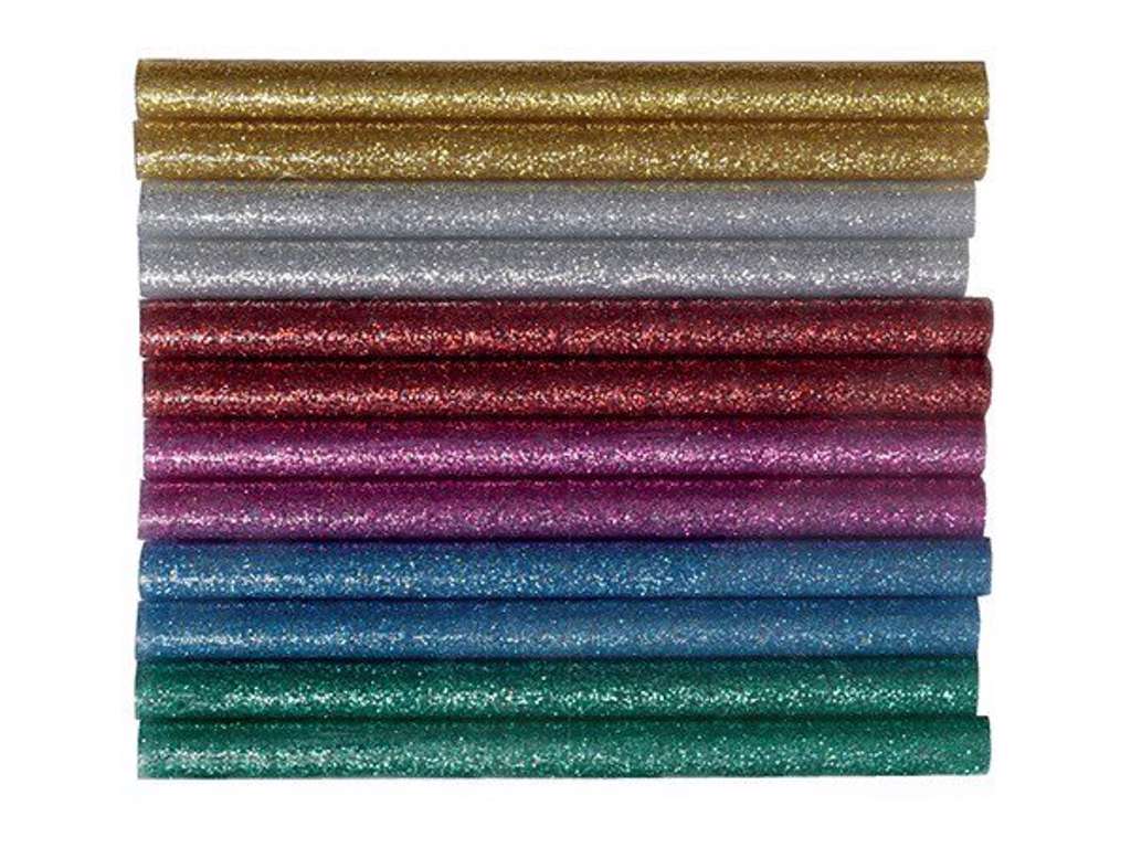 Limstænger med glimmer til limpistol