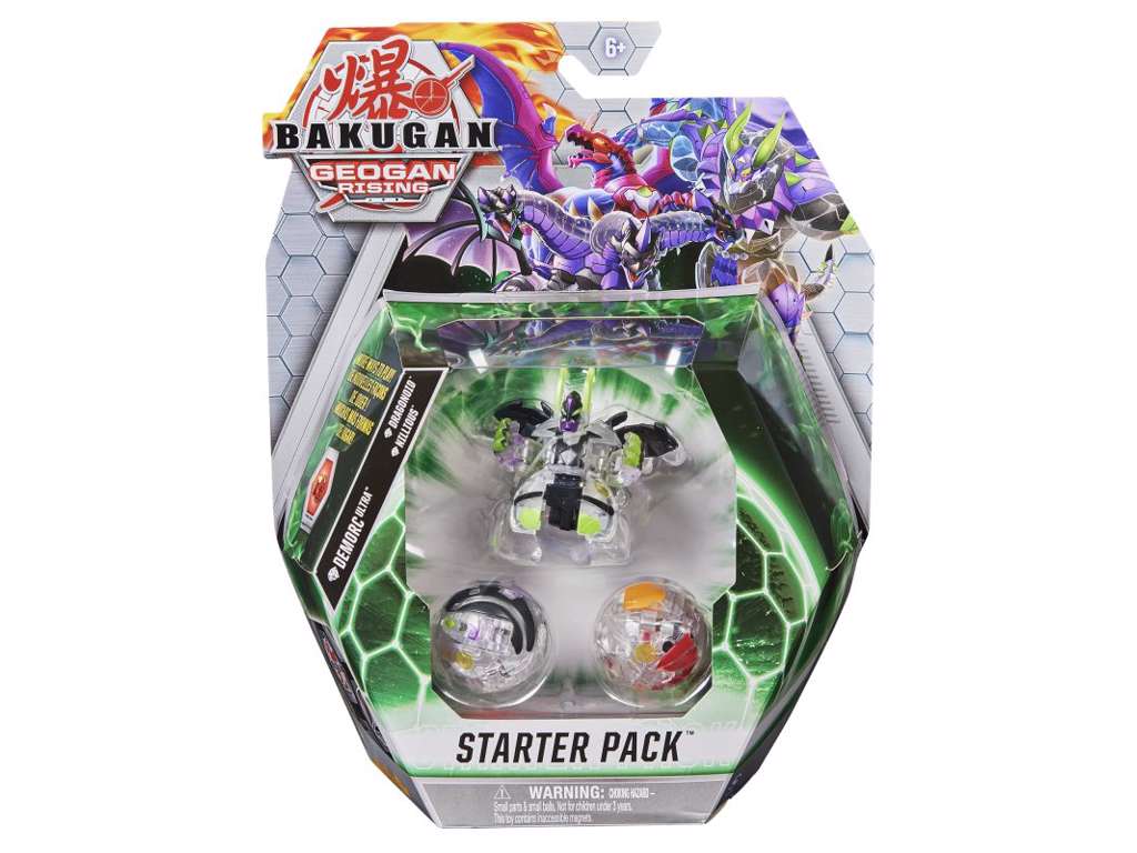 Bakugan Geogan Rising - Starter Pack med Demorc / Dragonoid / Nillous