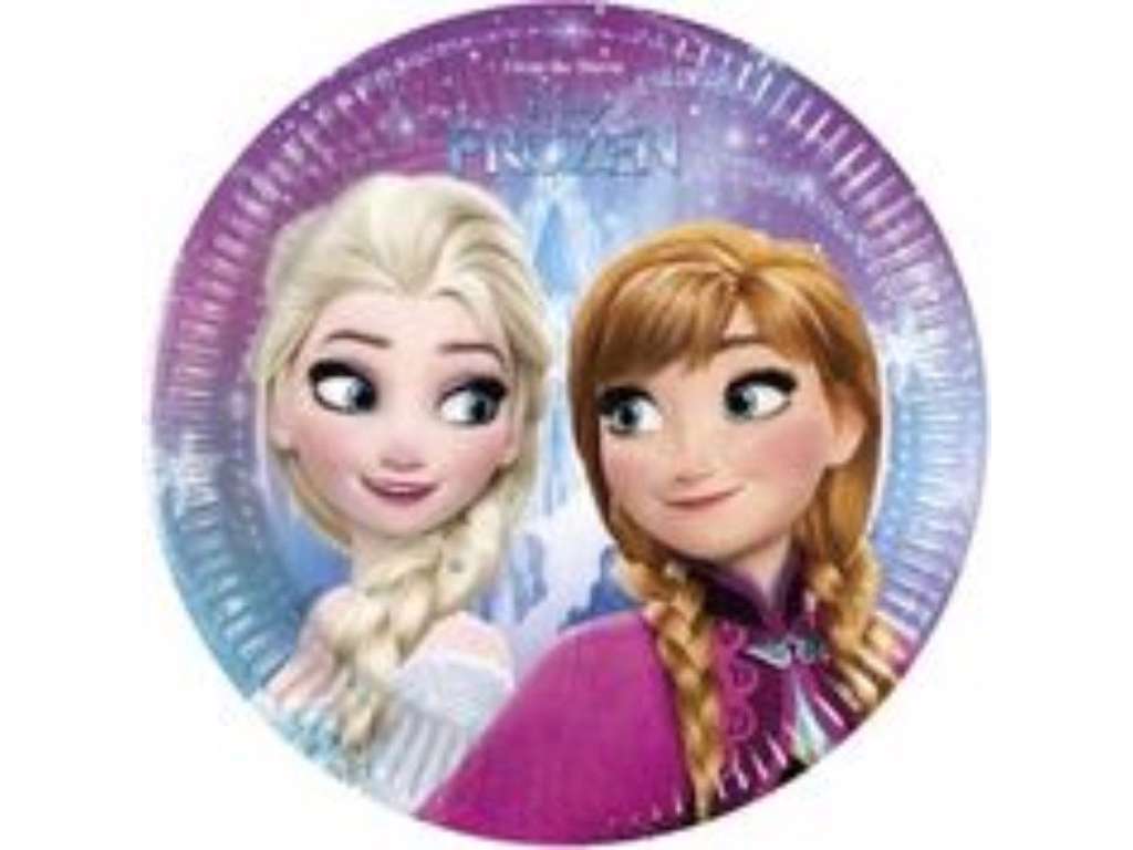 Frozen paptallerkner 20 cm